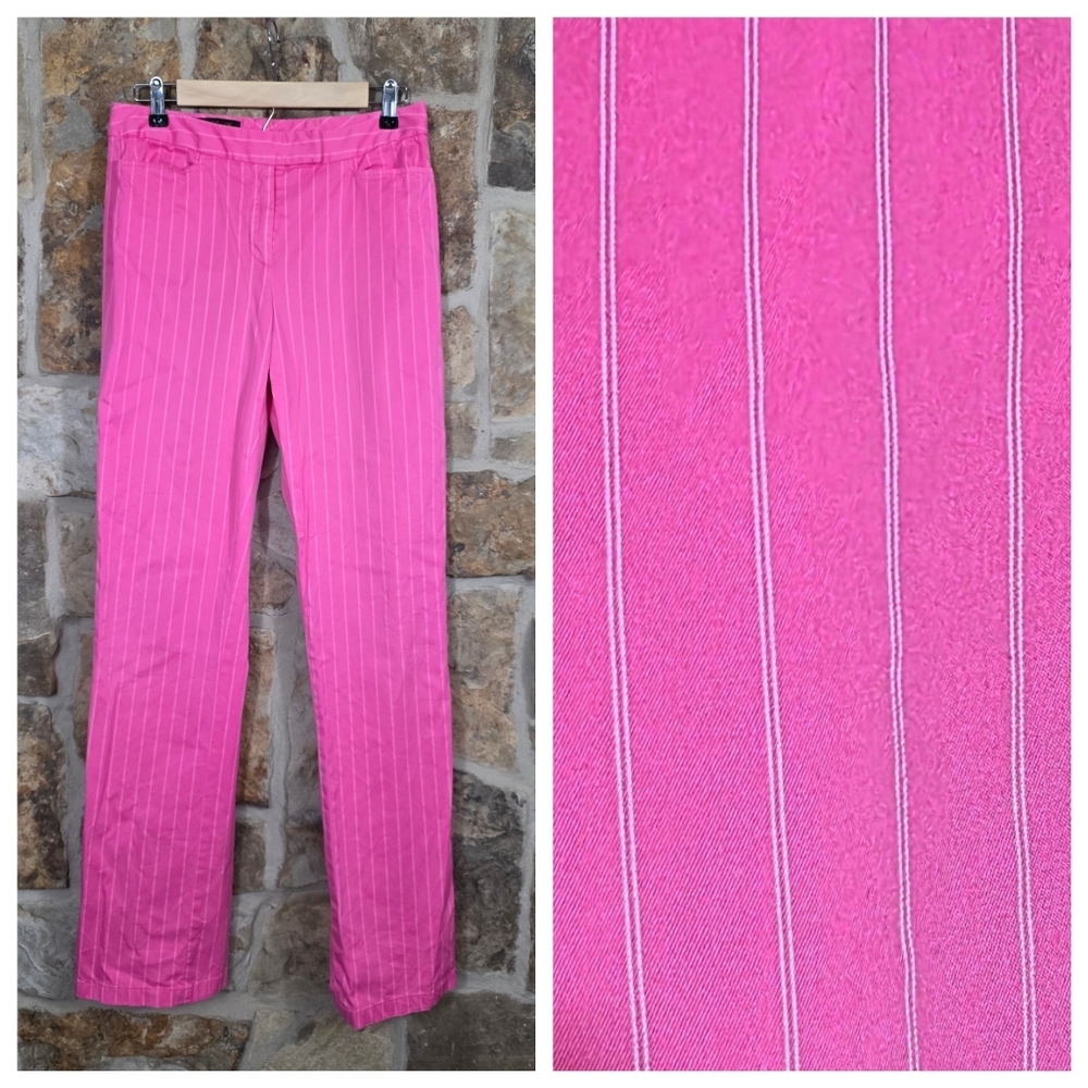 Loro Piana Striped Cotton Blend Slacks Pants - Picture 1 of 8